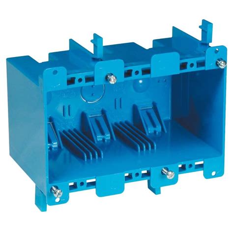 3 gang shallow plastic electrical box|3 gang outlet box.